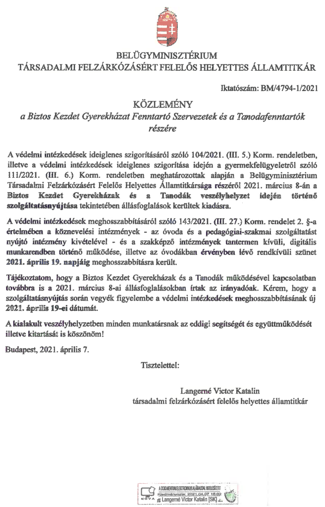 Közlemény